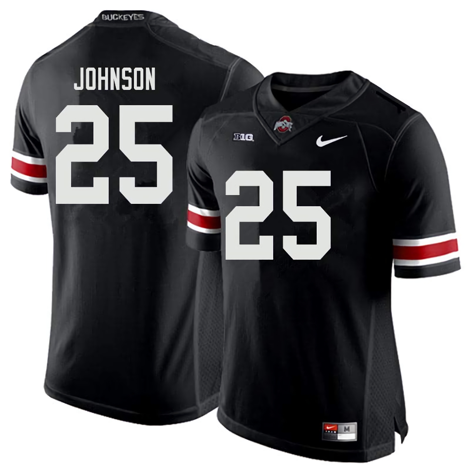 Xavier Johnson Ohio State Buckeyes Men's NCAA #25 Nike Black College Stitched Football Jersey HGR4156SP
